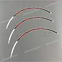 Rear wheel rim stripe, right side