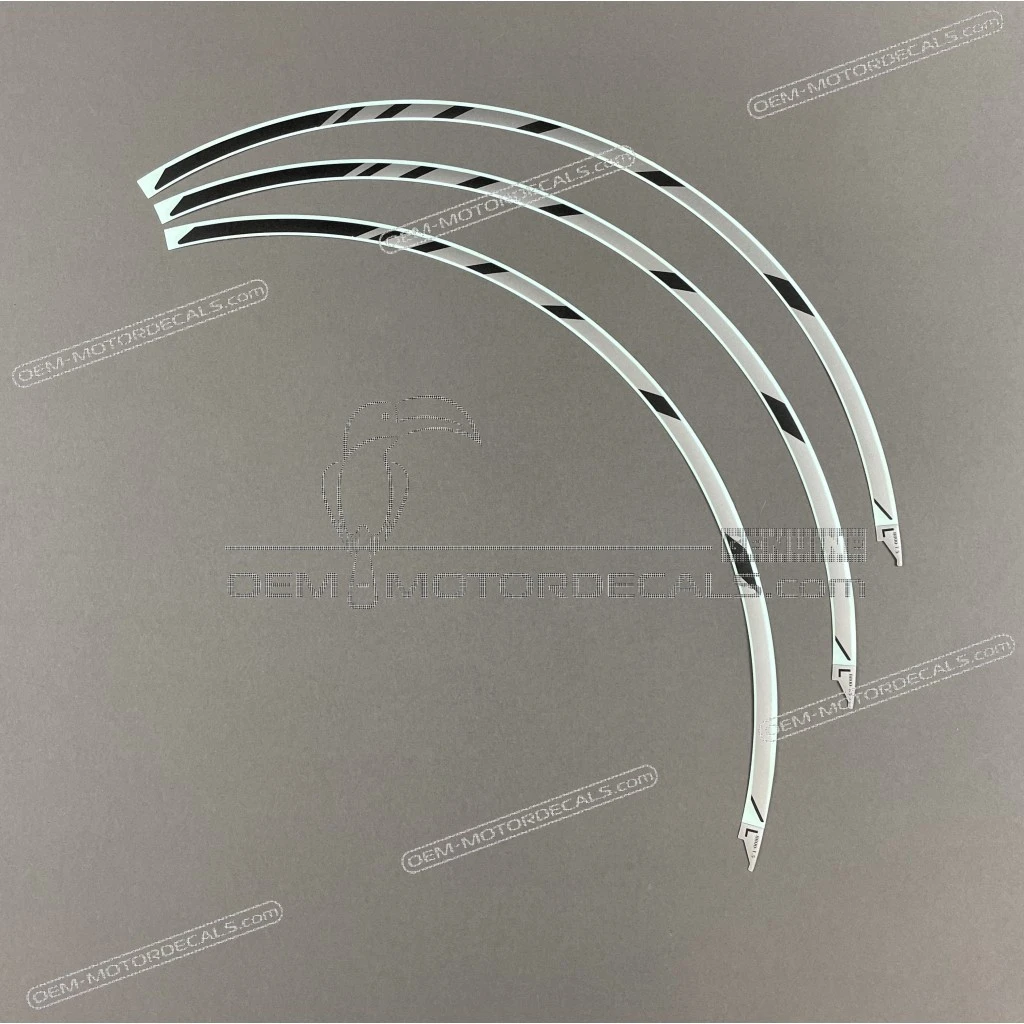 Jeu d'autocollants de roue gauche Honda CBR500R côté gauche OEM 42880MJW880ZA
