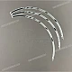 Jeu d'autocollants de roue gauche Honda CBR500R côté gauche OEM 42880MJW880ZA