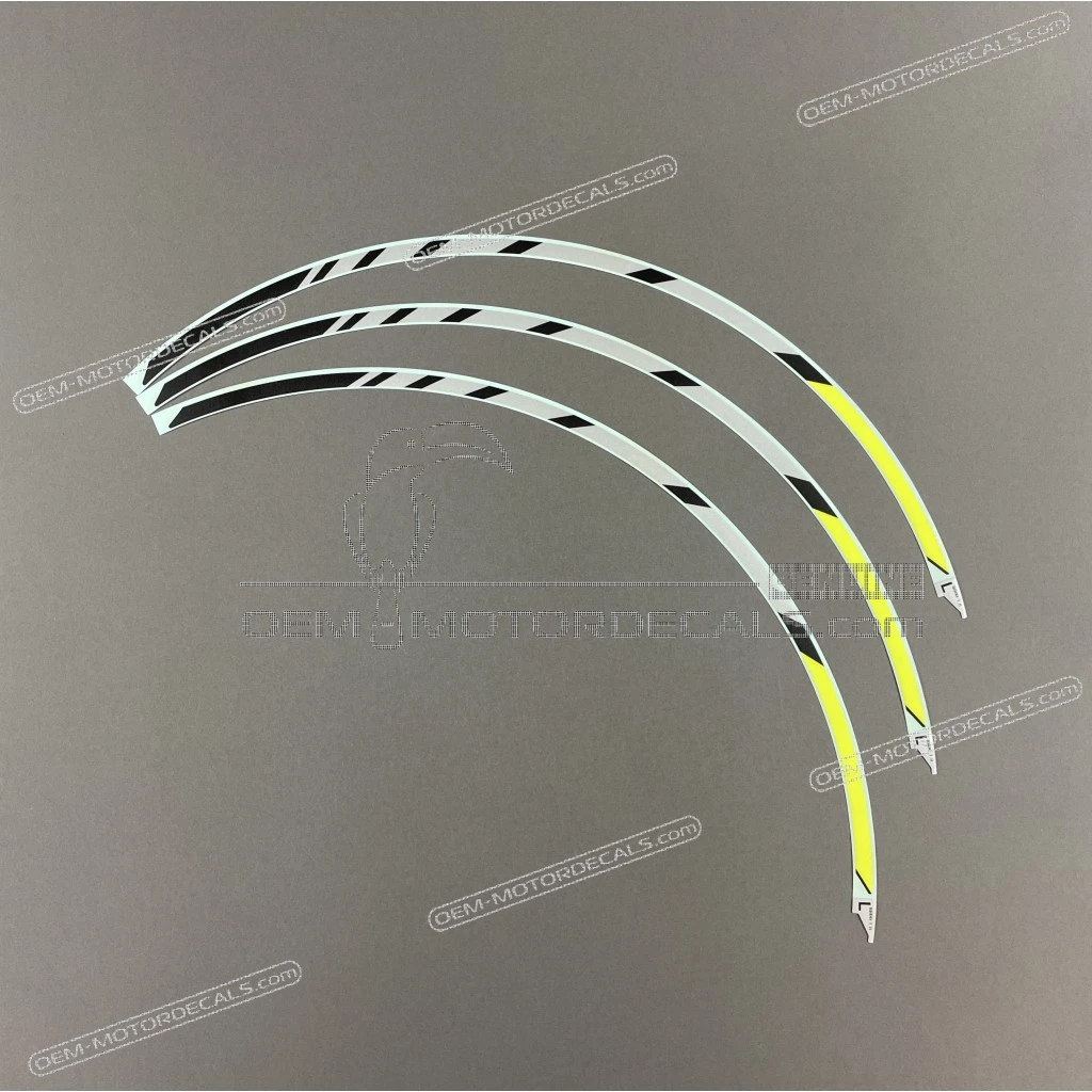 Jeu d'autocollants de roue gauche Honda CB500F Côté gauche OEM 42880MJW880ZF