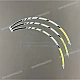 Jeu d'autocollants de roue gauche Honda CB500F Côté gauche OEM 42880MJW880ZF