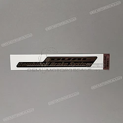 Front fender decal