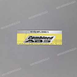 Front fender decal