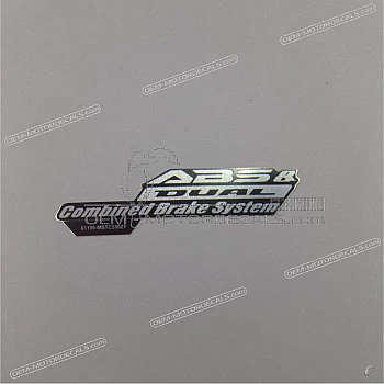 Front fender decal, left side