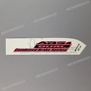 Front fender decal, left side