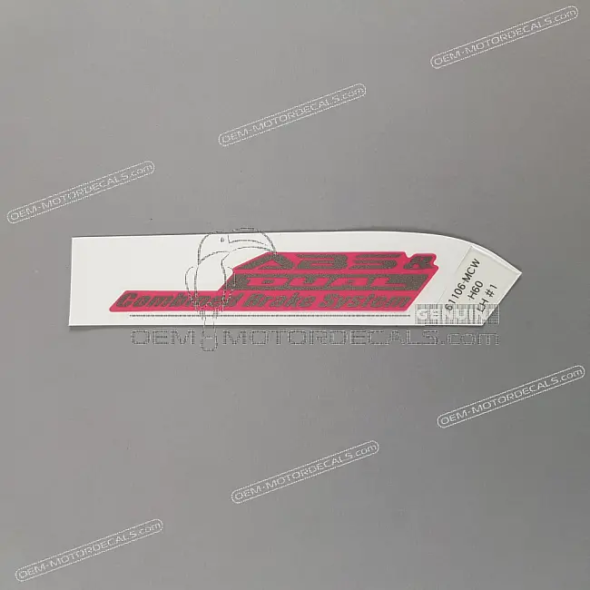 Honda VFR800 Tankaufkleber linke Seite OEM 61106MCWH60ZA