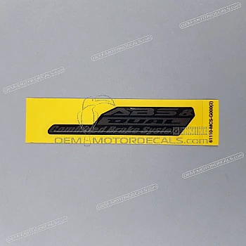 Pegatina para guardabarros delantero