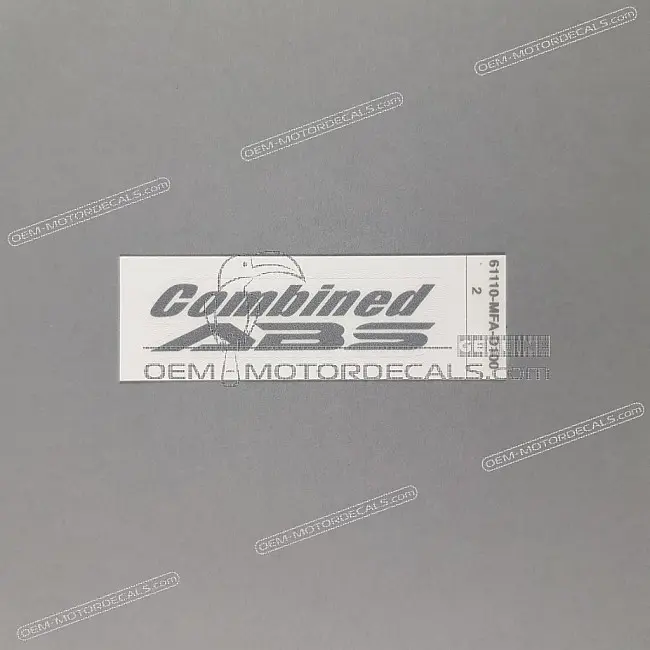 Honda CB600F Hornet Adesivo Parafango Anteriore COMBINED ABS OEM 61110-MFA-D10ZB