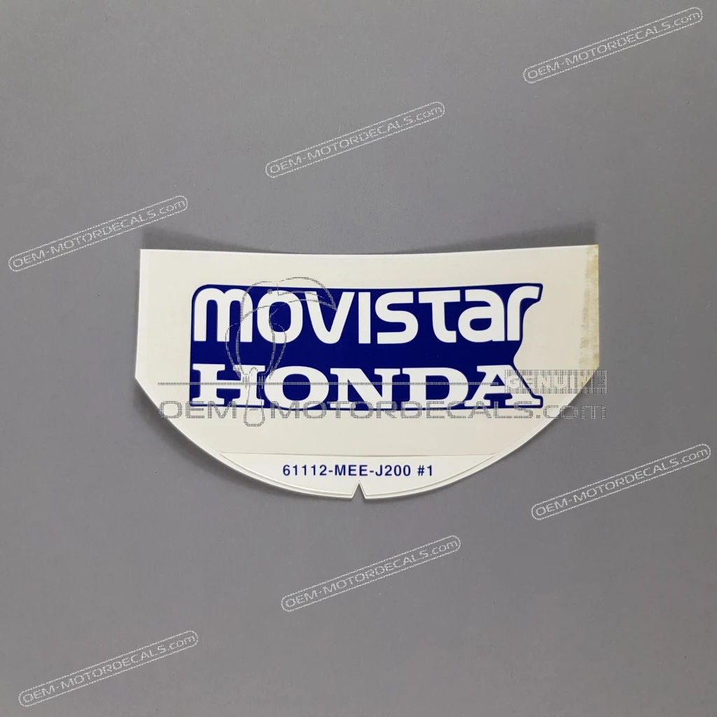 Honda CBR600RR Naklejka Movistar na błotnik przedni OEM 61112MEEJ20ZA