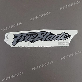 Front cowling decal, right side