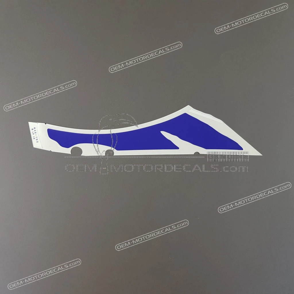 Adhesivo original Honda CBR900RR para carenado superior, lado izquierdo, OEM 64152MAE750ZA, gráfico de carenado original de fábrica