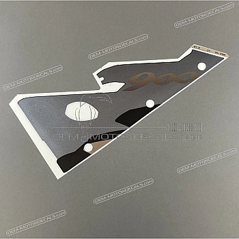 Left front cowling stripe, left side