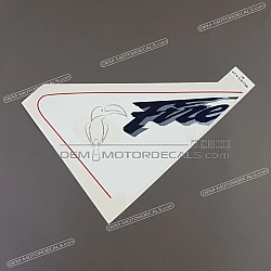 Front cowling decal, left side