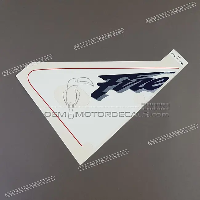 Honda CBR900RR Adesivo carenatura superiore lato sinistro OEM 64152MCJ870ZA