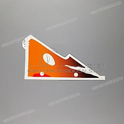 Front cowling decal, left side