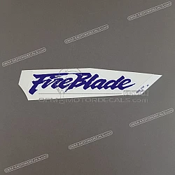 Front cowling decal, left side