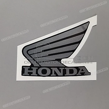 Left front cowling Honda Wing emblem, left side