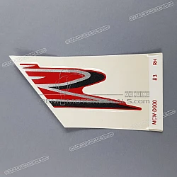 Front cowling decal, right side