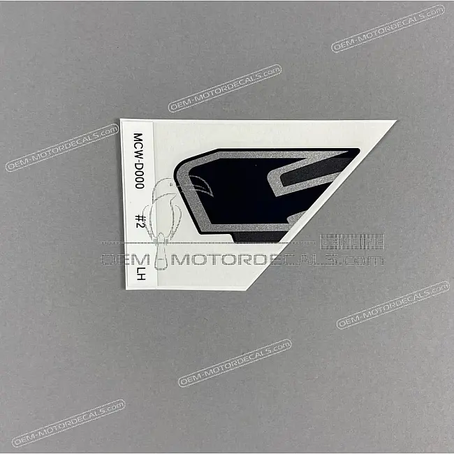 Honda VFR800 Linker Bovenkuip VFR V4 VTEC Sticker Linkerkant Origineel 64216MCWD00ZB