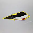 Right front cowling stripe, right side