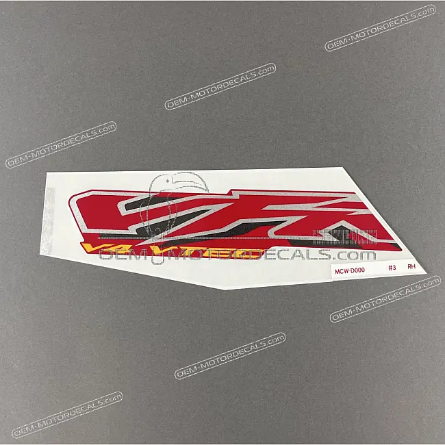 Honda VFR800 Rechte vordere Verkleidung VFR800 Aufkleber rechte Seite OEM 64217MCWD00ZC