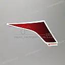 Meter visor stripe, left side