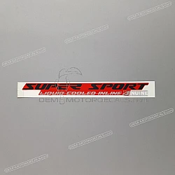 Autocollant de carénage supérieur avant