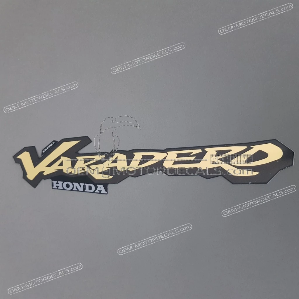 Honda XL125V Varadero Adesivo carenatura anteriore destra Varadero lato destro OEM 64224KPC640ZC
