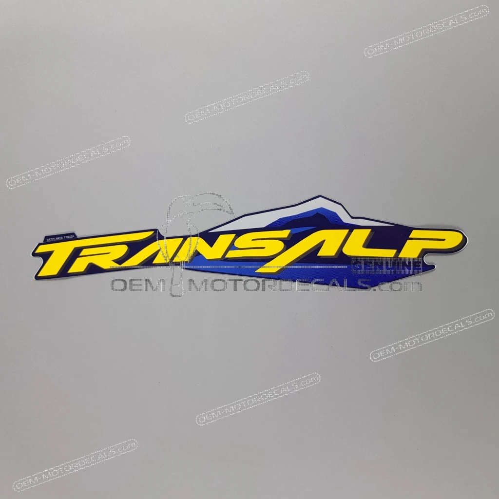 Honda XL650V TRANSALP Adesivo Carenatura Anteriore TRANSALP Sinistro OEM 64225MCB770ZA