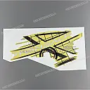 Sticker Transalp rechter voorspatbord, rechterkant