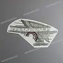 Voorkuip TRANSALP sticker, rechterkant