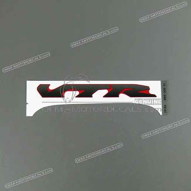 Autocollant Honda VTR1000F Firestorm pour carénage avant droit, côté droit OEM 64232MBB300ZA