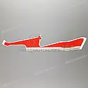 Onderkuip CBR Hurricane sticker, rechterkant