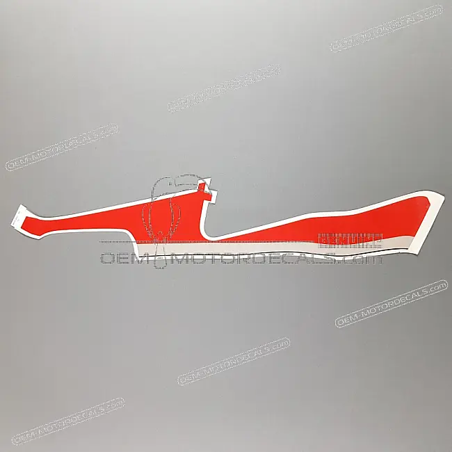 Oryginalna naklejka Honda CBR600F Hurricane na dolną owiewkę, prawa strona, część OEM 64232MV9600ZB