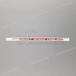 Front cowling decal, right side