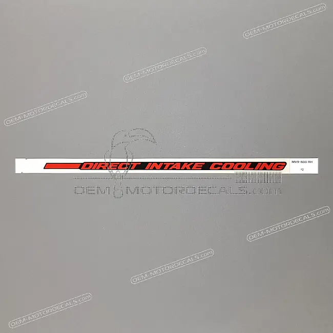 Honda CBR600F HURRICANE Naklejka na prawą górną owiewkę Prawa strona OEM 64233MV9600ZB
