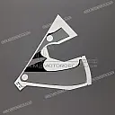 Emblema CBR, carenatura superiore CBR600F HURRICANE, lato sinistro