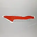 Left upper cowl CBR600F Hurricane stripe, left side