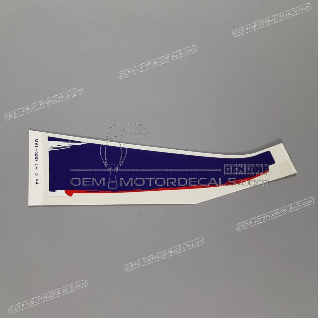 Honda CBR600F Hurricane Upper Cowl Stripe Decal Left Side Genuine OEM 64244MALG30ZB