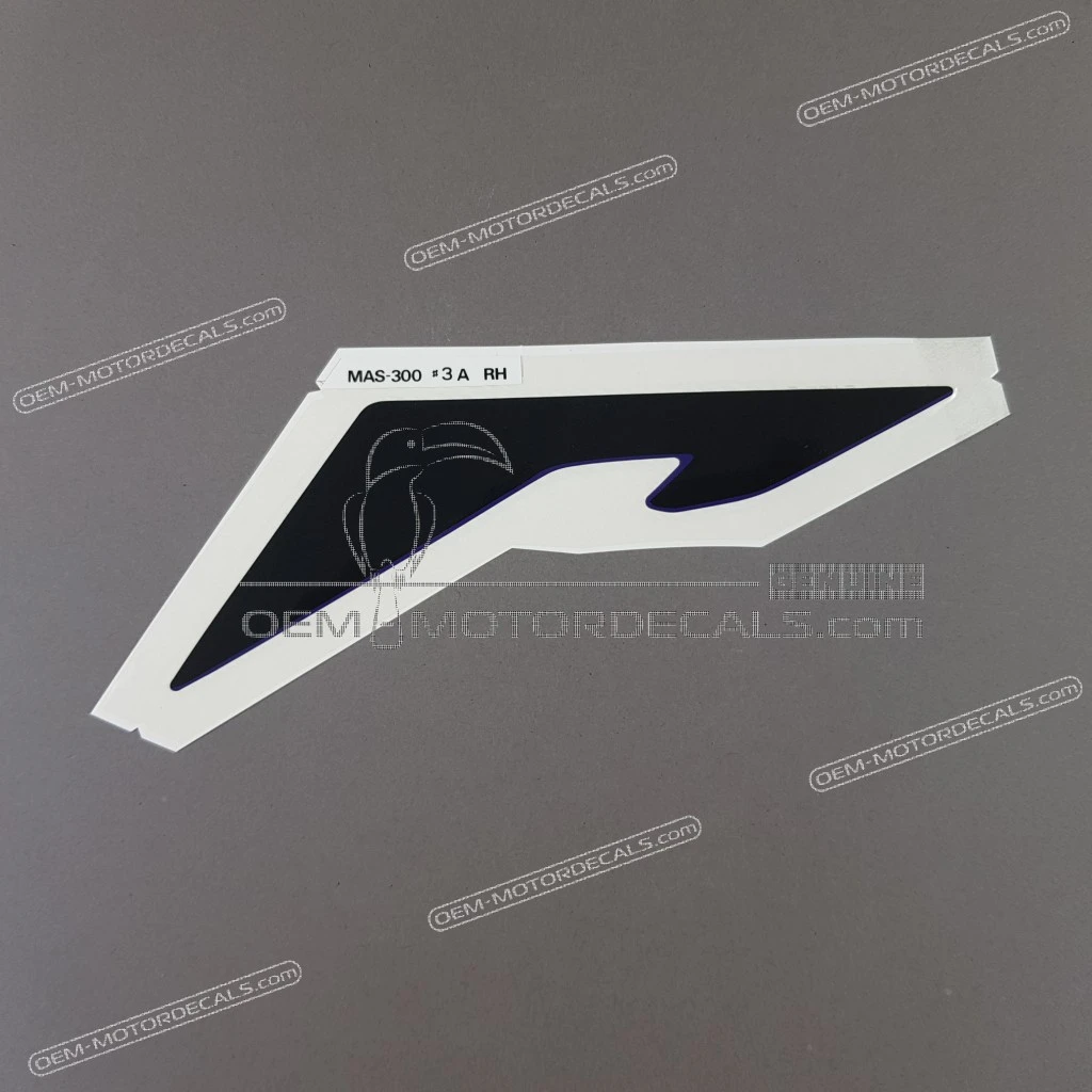 Honda CBR900RR Obere Verkleidungsaufkleber Rechte Seite OEM 64301MAS300ZA