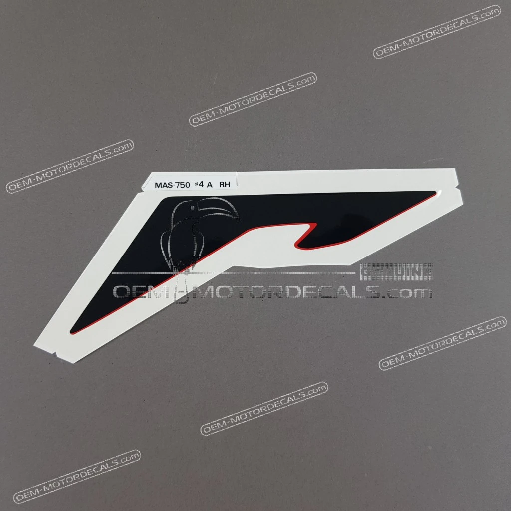 Autentico Honda CBR900RR Adesivo Centrale Carenatura Destra Grafica Lato Destro OEM 64301MAS750ZA