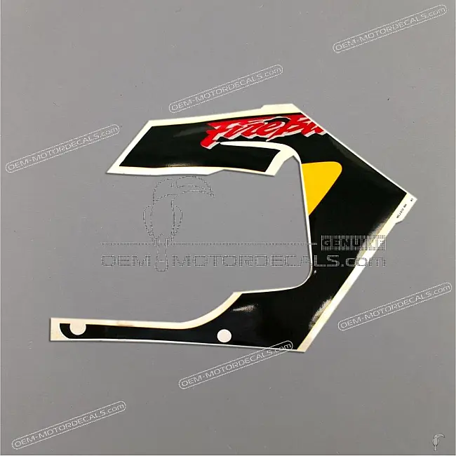 Honda CBR900RR Middle Cowl Stripe Right Side OEM 64301MCJ870ZB Genuine Factory Graphic for Fairing