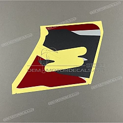 Frame cowling decal, right side