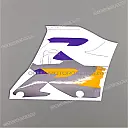 Zijkuip sticker, rechterkant