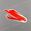 Adhesivo de franja para carenado lateral derecho