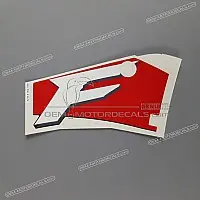 HONDA Autocollant de sabot moteur CBR600F Hurricane, côté droit 64307-MAL-900ZC