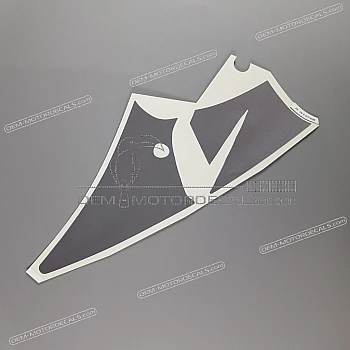 Belly pan decal, right side