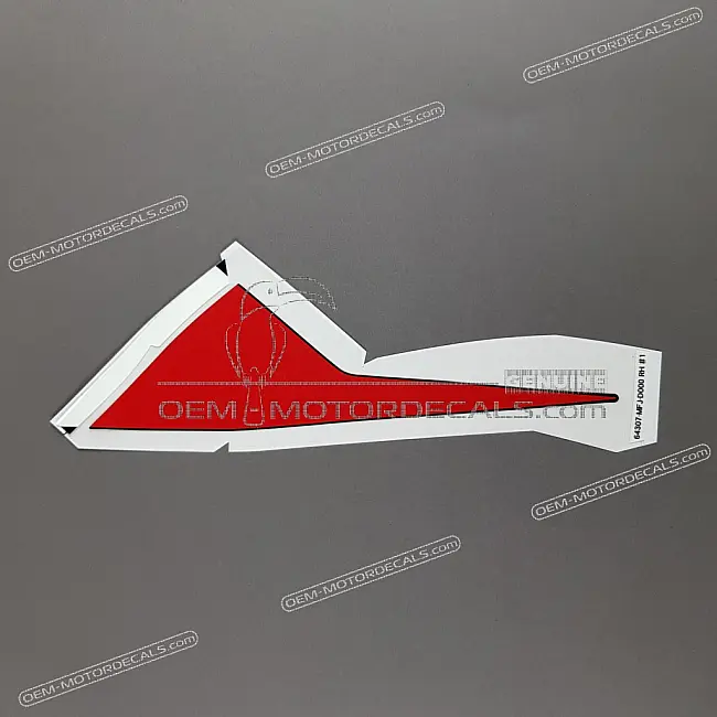 Honda CBR600RR Adesivo Carenatura Centrale Destra Lato Destro OEM 64307MFJD00ZA