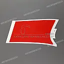 Right side cowling stripe decal