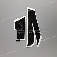 HONDA Adesivo Lato Destro Carenatura CBR600F HURRICANE 64308-MAL-600ZB